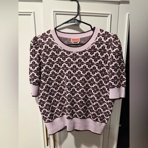 Kate Spade Flower Puff Sleeve Sweater